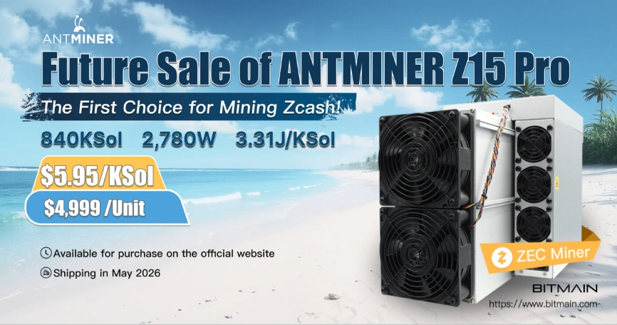 Bitmain Officially Launches Z15 Pro May 2026 Sales Batch