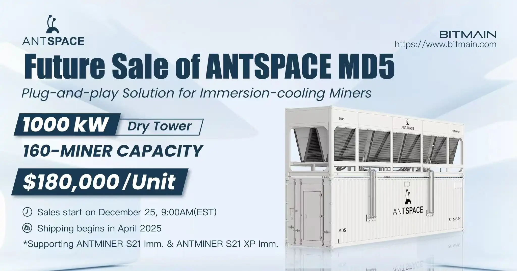 One Stop Immersion Cooling Mining Solutionbitmain Launches I