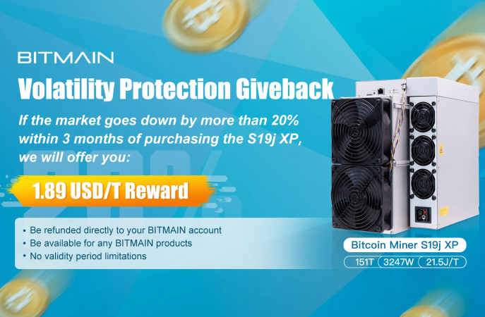 BITMAIN Introduces Volatility Protection for S19j XP Purchase